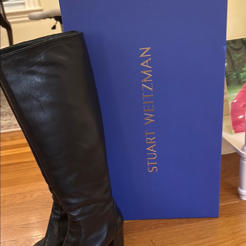 Stuart Weitzman Black Heeled Boots